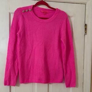 Lilly Pulitzer Vibrant Pink Crew Neck Sweater